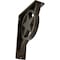 Ekena Millwork Austin Wrought Iron Bracket, (Triple center brace), Antiqued Pale Gold 2"W x 5 1/2"D x 8"H BKTM02X05X08TAUAPG - alternate 1